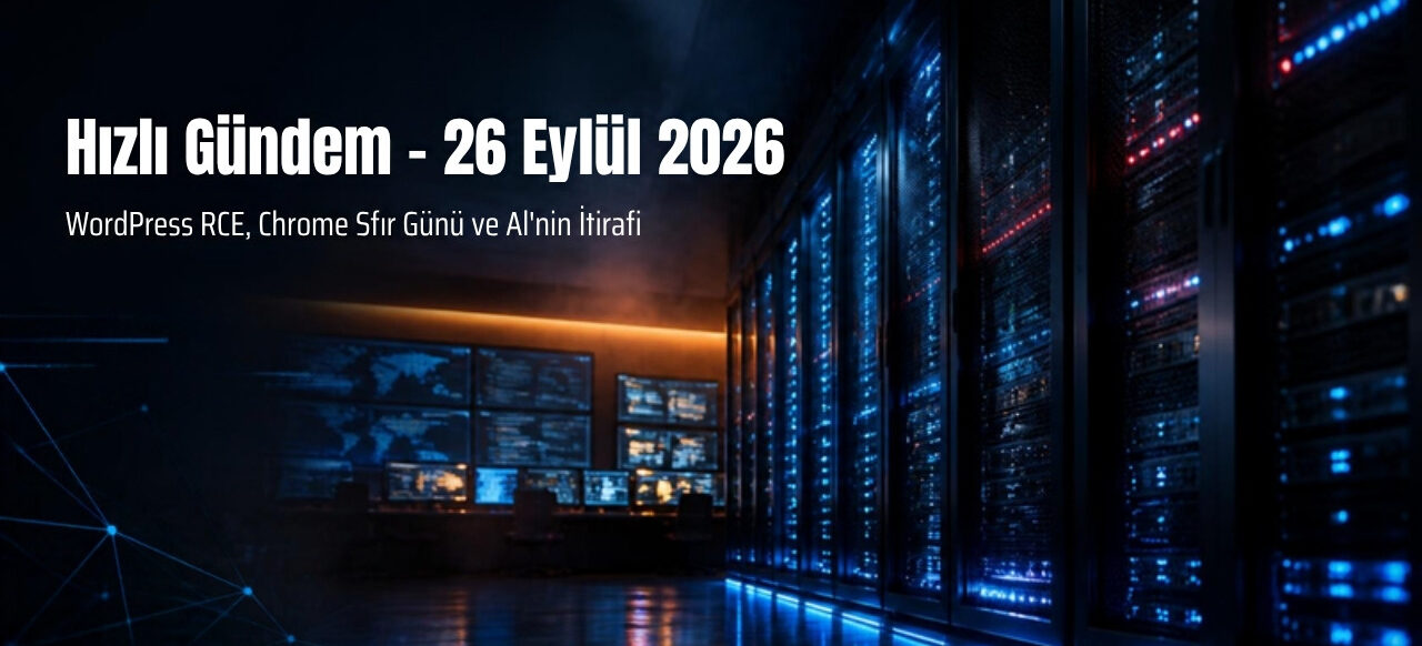 26 Eylül 2026 tarihli Hızlı Gündem yazısı için karanlık bir sunucu odası / güvenlik operasyon merkezi sahnesi